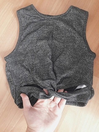 Gümüş Simli Mini Üst