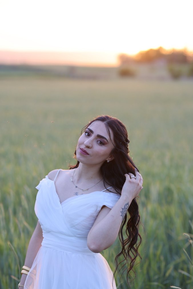 Straplez Beyaz A Kesim Uzun elbise - Görsel 3