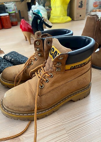 Kahverengi Süet Kadın Wedge Topuklu Bot caterpillar - Görsel 2