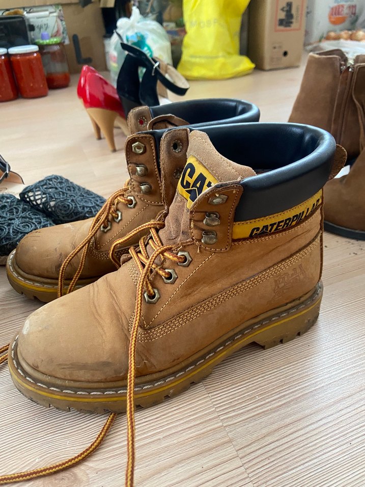 Kahverengi Süet Kadın Wedge Topuklu Bot caterpillar - Görsel 2