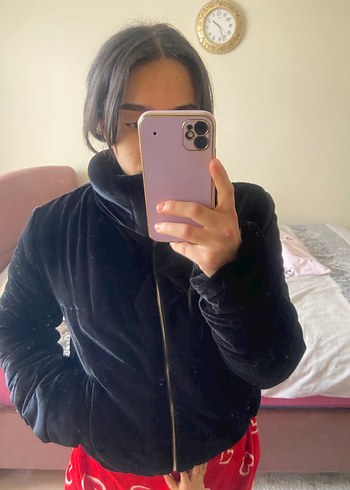 Siyah Kadın Polar mont - Görsel 2