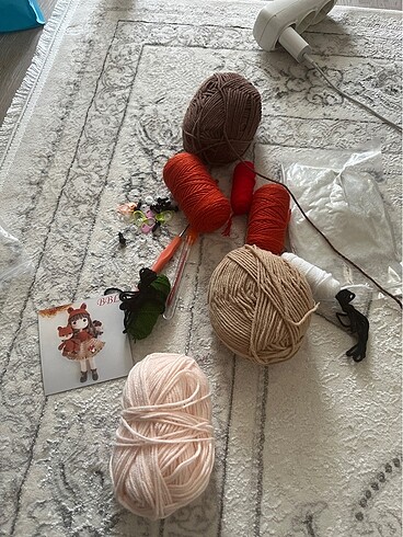 Acorn Amigurumi bebek set