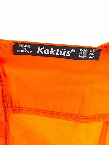 xl Beden turuncu Renk Diğer Uzun Elbise %70 İndirimli.