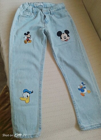 9 Yaş Beden mavi Renk Kız çocuk Jean pantolon