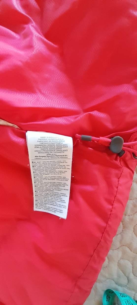 Pembe Nike orijinal Kadın Fermuarlı Şişme Yelek,kas tüylü - Görsel 4