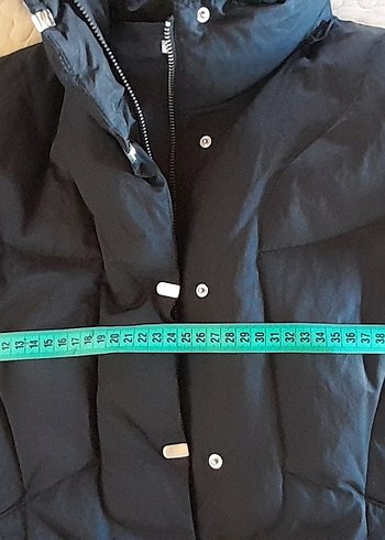 Kürk Detaylı Siyah Kadın Kışlık Mont - Görsel 6