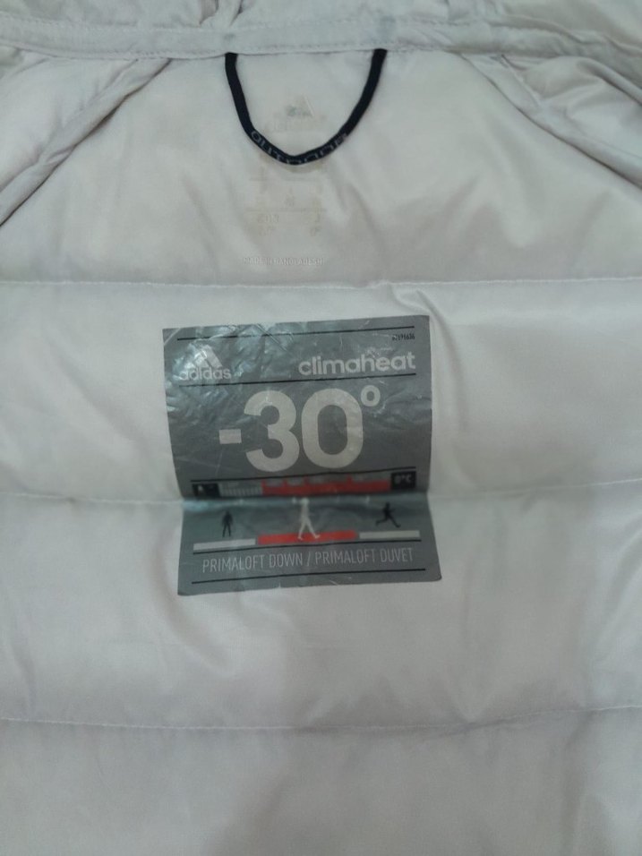 Adidas  original. Beyaz Kapüşonlu Kadın Kışlık Mont - Görsel 4