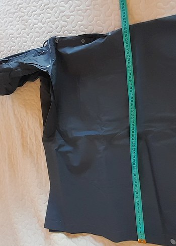 Siyah unisex Midi Boy Yağmurluk - Görsel 5