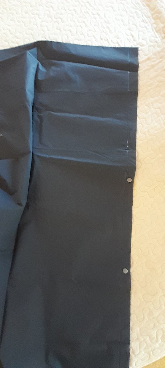 Siyah unisex Midi Boy Yağmurluk - Görsel 3