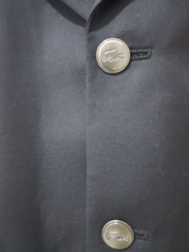 Lacoste.  orijinal. Düğmeli Gri Erkek Takım Elbise - Görsel 3