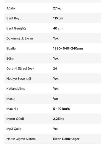 diğer Beden beyaz Renk hattrick nexus m koşu bandı