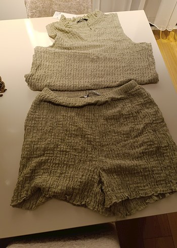 Bohem Toprak Rengi Şortlu Takım