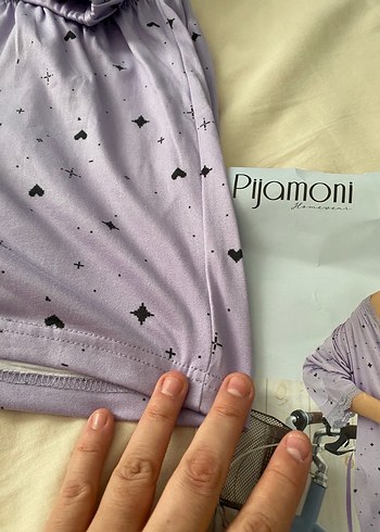 Pijamoni Mor Bağlamalı Mini Takım xxl - Görsel 3