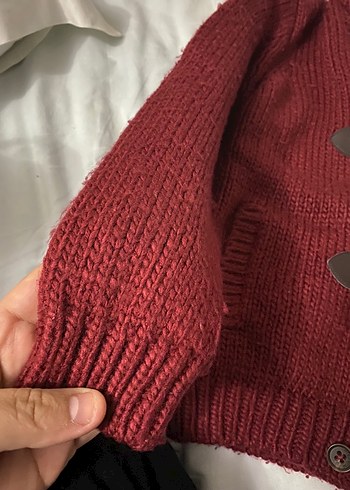 Mayoral Kapüşonlu Bordo Erkek Çocuk Triko Hırka - Görsel 2