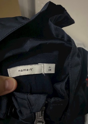 Name It marka Koyu Mavi Fermuarlı Erkek Çocuk yağmurluk - Görsel 4