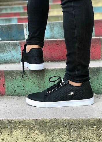 Lacoste Siyah Sneaker Spor Ayakkabı 