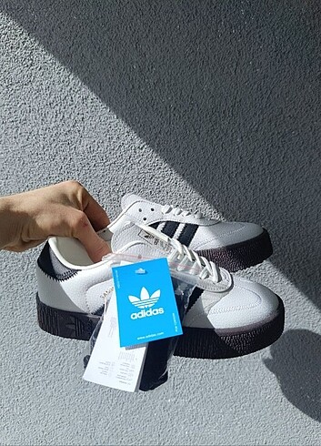 40 Beden beyaz Renk Adidas Samba Platform Spor Ayakkabı