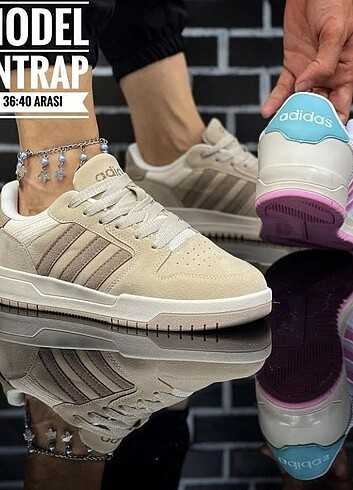 Bej Adidas Spor Ayakkabı