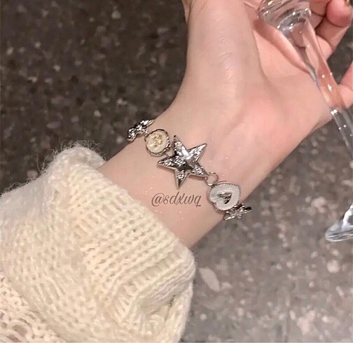 Diğer Kalp yıldız charm bileklik