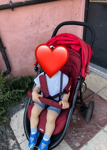 Koyu Kırmızı Bebek Arabası