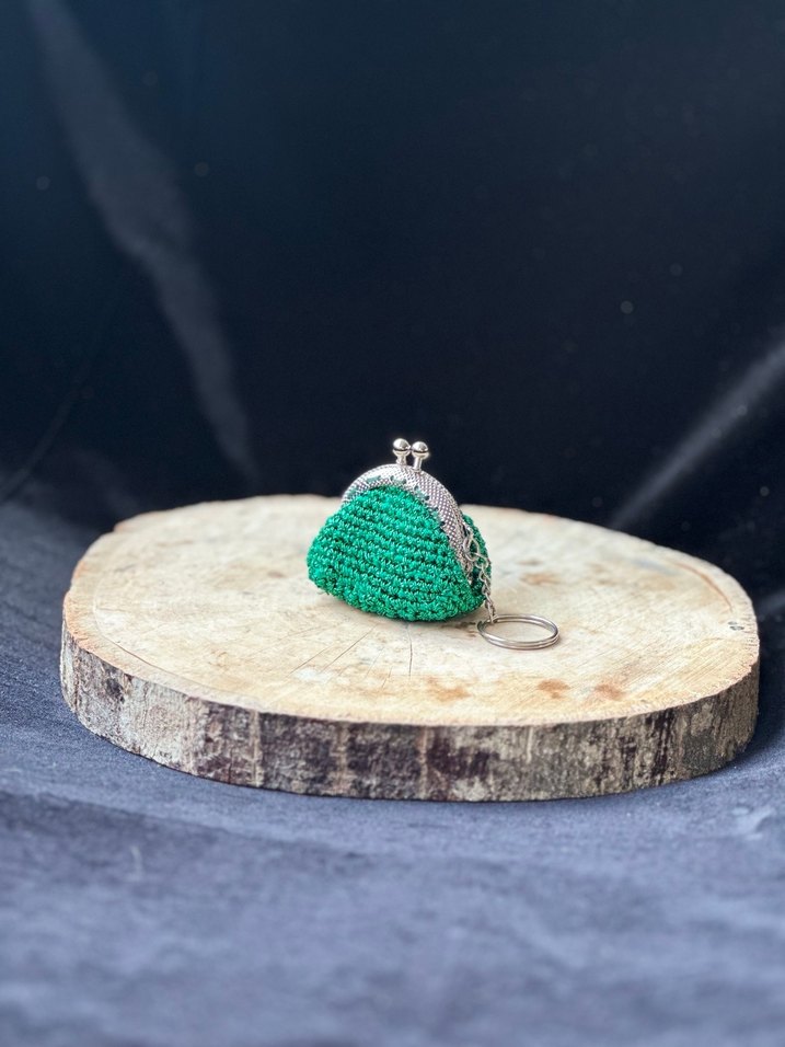 Örgü Bohem Kadın Cüzdanı Anahtarlık - Görsel 4