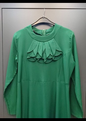 Yaka Detay Tesettür Elbise - Görsel 2