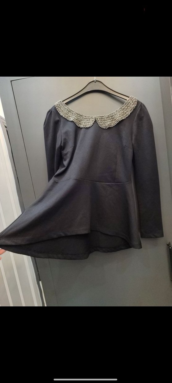 Taş Boncuk Bebe Yaka Şık Bluz - Görsel 2