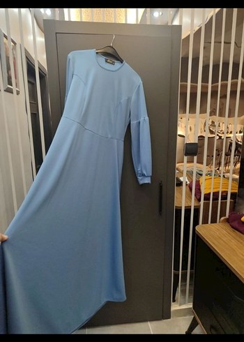 Balon Kol Tesettür Elbise - Görsel 2