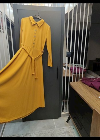 Hardal Tesettür Elbise - Görsel 2