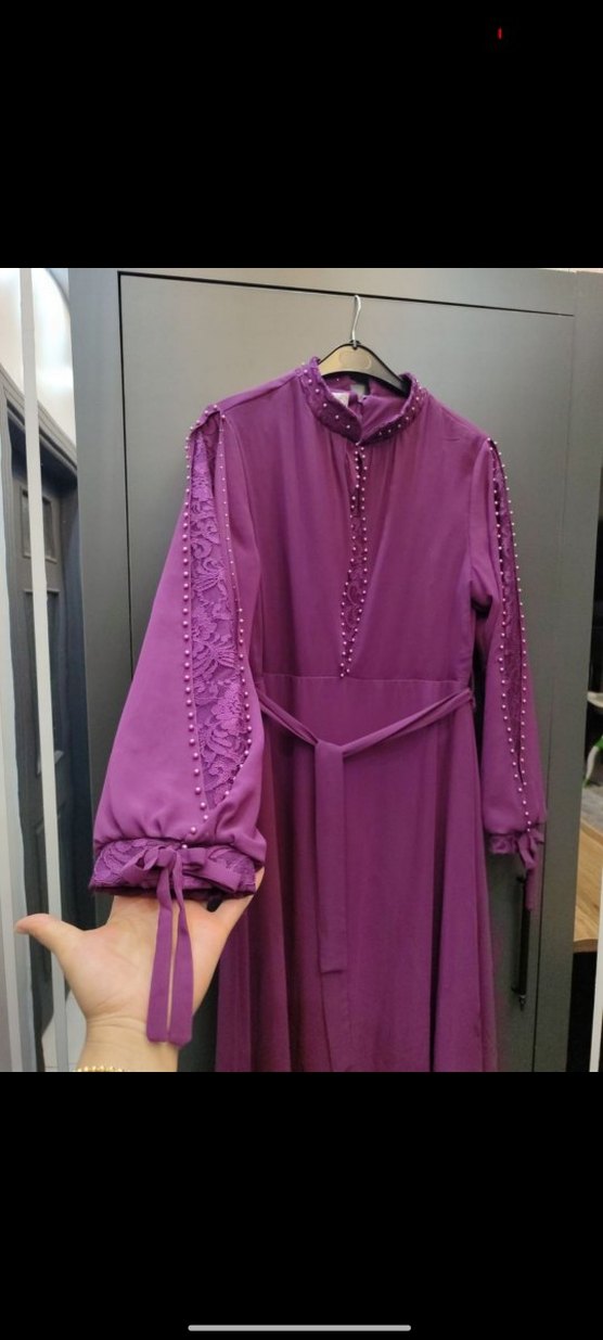 Şık Tesettür Abiye - Görsel 4