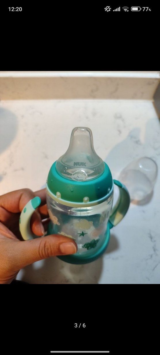 NUK Göstergeli Alıştırma Bardağı (SIFIR) - Görsel 3