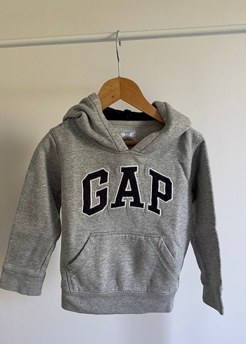 GAP Gri Kapüşonlu Erkek Çocuk Sweatshirt
