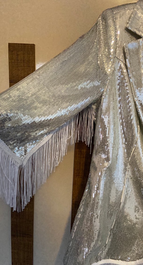 Payetli Gri Kadın Takım - Görsel 3