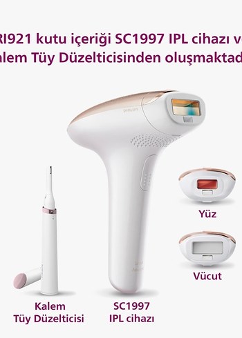 Philips Beyaz IPL Lazer Epilasyon Cihazı ve Hediye Çanta - Görsel 2
