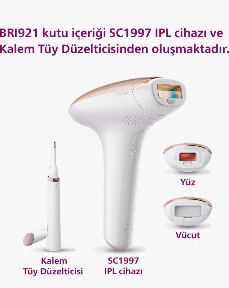 Philips Beyaz IPL Lazer Epilasyon Cihazı ve Hediye Çanta - Görsel 2