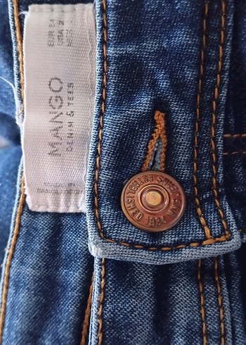 34 Beden Mango Dar Kesim Kadın Jean