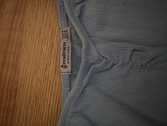m Beden mavi Renk Bluz crop