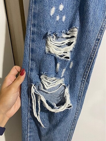 27 Beden Addax yırtık jean