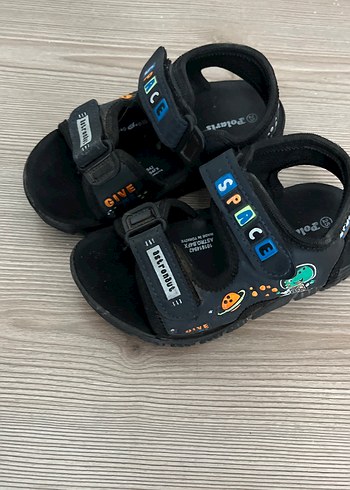 Siyah polaris marka Erkek Çocuk Sandalet - Görsel 2