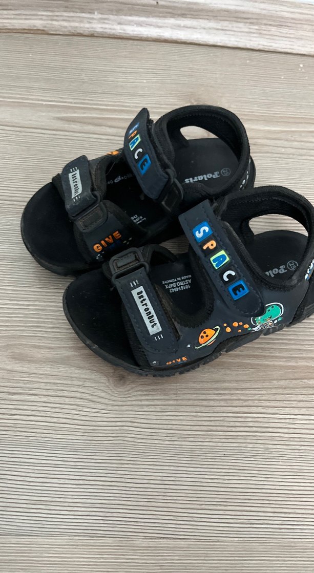 Siyah polaris marka Erkek Çocuk Sandalet - Görsel 2