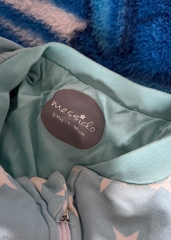 Mavi Yıldız Desenli Bebek Tulum - Görsel 2