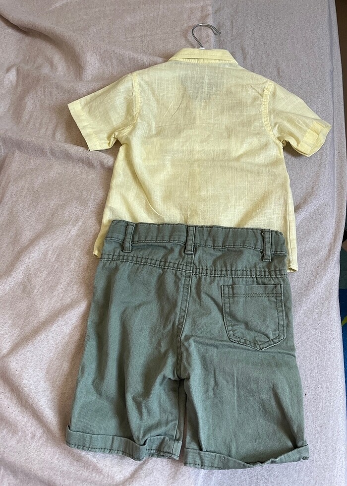 Gömlek şort takım - Görsel 3
