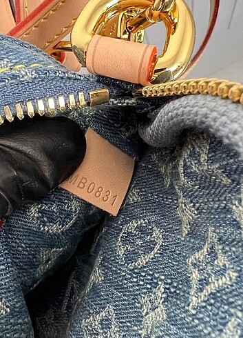 Beden mavi Renk Louis Vuitton Jean kumaş Fairfax Poshette Bag