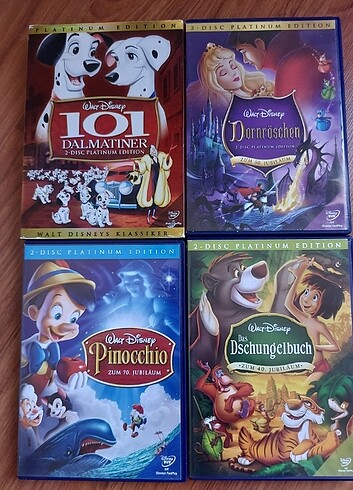 Walt Disney platin serisi DVD'ler 