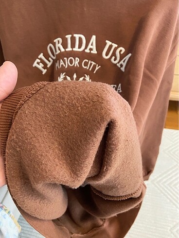 xl Beden kahverengi Renk Kadın sweatshirt