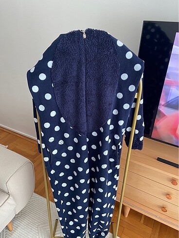 xl Beden Ecrou ayıcıklı tulum pijama