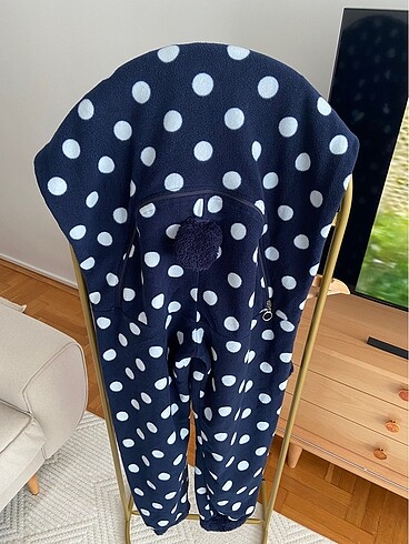 xl Beden lacivert Renk Ecrou ayıcıklı tulum pijama