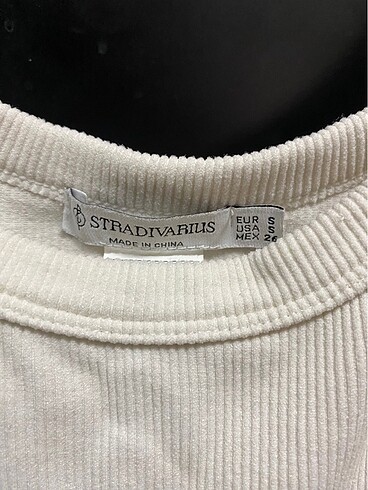 Stradivarius Stradivarius beyaz crop