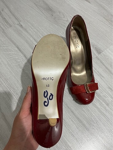 40 Beden bordo Renk Topuklu ayakkabı
