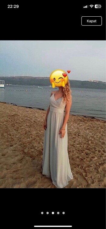 s Beden gri Renk Abiye